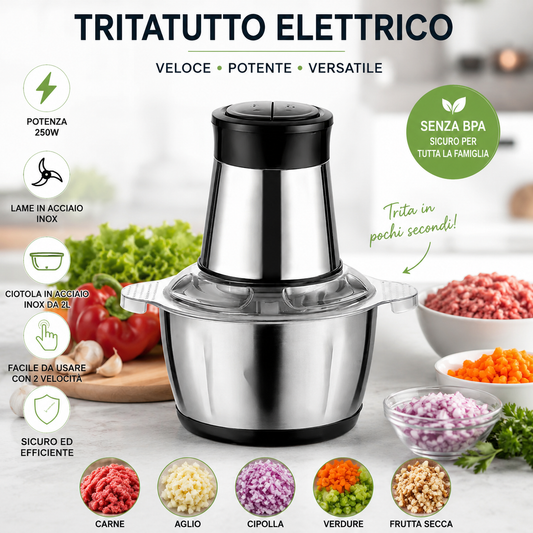 TRITATUTTO ELETTRICO MULTIFUNZIONE