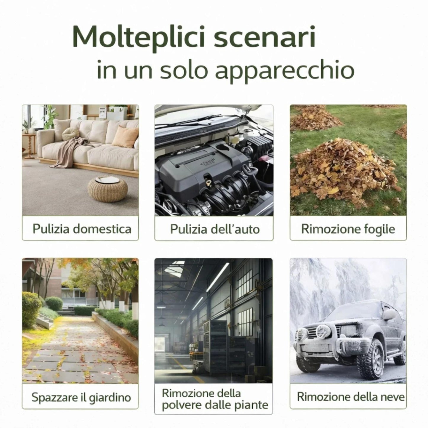 Soffiatore Portatile Doppia Batteria